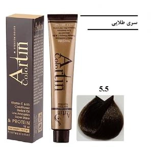 رنگ مو آرتین 5.5 قهوه‌ای طلایی روشن