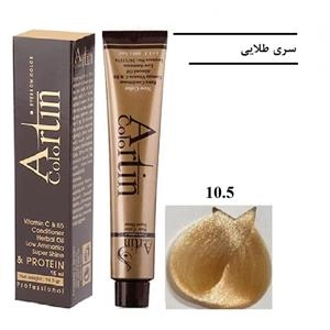 رنگ مو آرتین 10.5 بلوند طلایی فوق‌العاده روشن