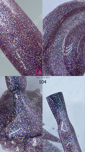 لاک ژل ناخن اسر مدل اکلیلی کد 104