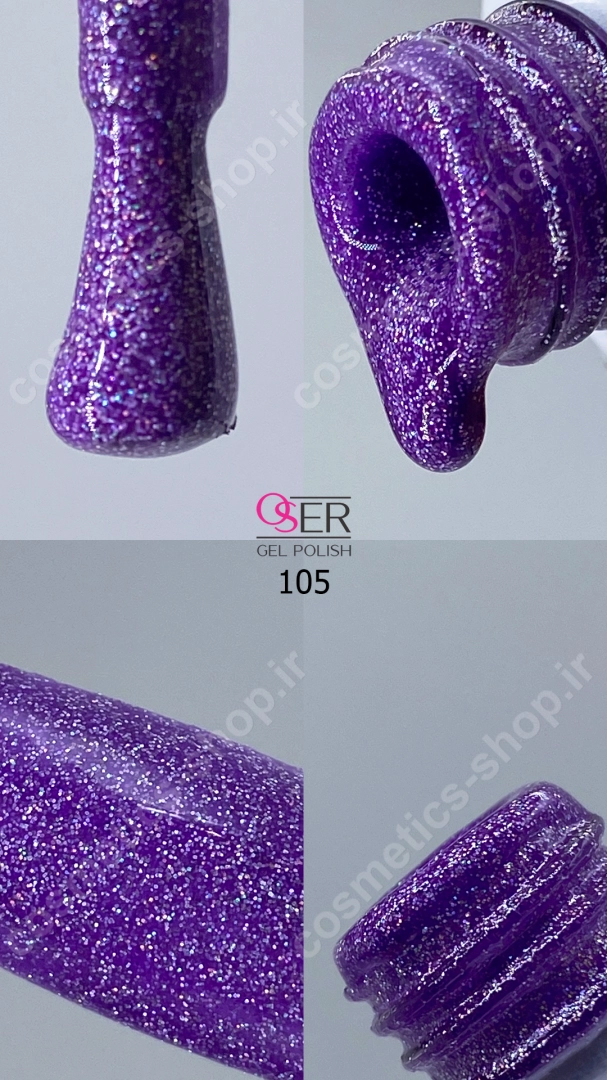 لاک ژل ناخن اسر مدل اکلیلی کد 105