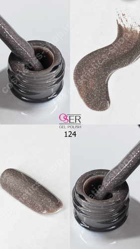 لاک ژل ناخن اسر مدل اکلیلی کد 124