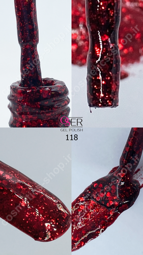 لاک ژل ناخن اسر کد 118