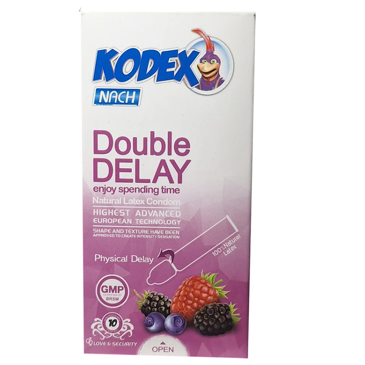 کاندوم ناچ کدکس مدل Double Delay بسته 10 عددی