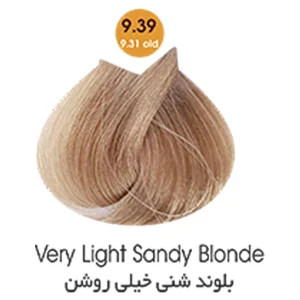 رنگ مو آرتین حجم 100 میل سری شنی آرتین شماره 9.39