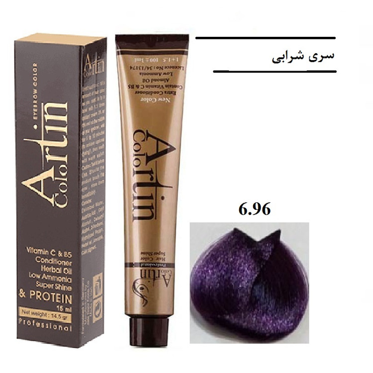 رنگ مو آرتین حجم 100 میل شماره 6.96